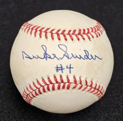 DUKE SNIDER Signed #4 Official MLB Baseball-HOF-BROOKLYN DODGERS-PSA - Image 1 of 4