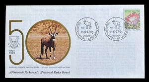 SOUTH AFRICA (Gemsbokpark) 1981 : Cover National Parks Board- 5c. Protea [SG418] - Picture 1 of 3