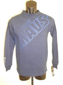 NEW-MENDED Dallas Mavericks Youth M Medium 10/12 Adidas Long Sleeve Shirt - Picture 1 of 1