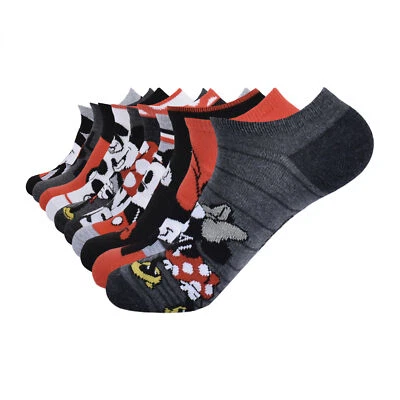 Disney Mickey y Minnie Mouse No-Show Calcetines Juego de 10 Pares en Caja Multicolor Foto 1 de 4