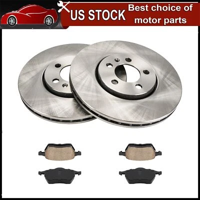 Front Disc Brake Rotors + Pads Kit for Volkswagen Golf GTI 2000-2006 286.8mm  Foto 1 de 4