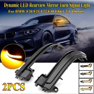 Luces intermitentes de espejo lateral ahumado parpadeantes secuenciales para BMW Serie 4 3 2 1 i3 - Imagen 1 de 10
