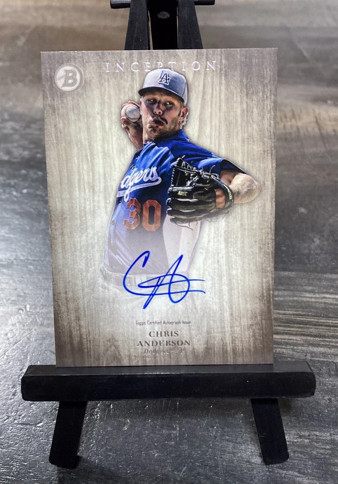 2014 Bowman Inception CHRIS ANDERSON PROSPECT AUTO #PA-CA - Dodgers - Image 1 of 2