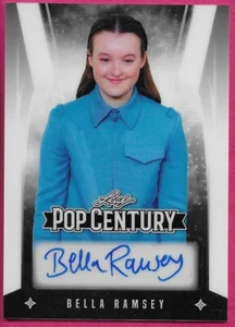 2025 Leaf Metal Pop Century BELLA RAMSEY #BA-BR1 White Prismatic Autograph 1/1 - Picture 1 of 2