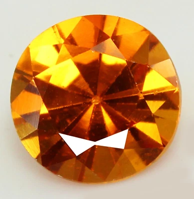 Natural 6.25 Ct Champagne Sapphire Montana Certified 11x11 MM Round Gemstone - Image 1 of 4