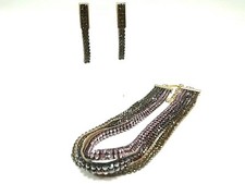 Synthetic Leather Swarovski Crystal Hardware Auth Swarovski Gold Pink Multi