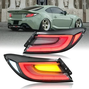 2x Full LED Tail lights For 2022-2024 Toyota GR86 Subaru BRZ Rear Brake Lamps - Picture 1 of 19