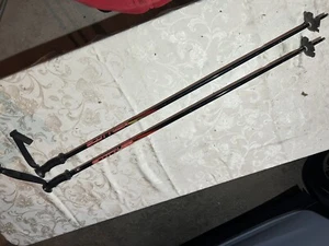 Pair Of Scott 48” Ski Poles Black Red With Straps gently used - Picture 1 of 5