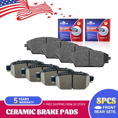 Front & Rear Ceramic Disc Brake Pads For 2019 - 2022 Mazda CX-3 2018 Mazda 3 - Image 1 of 4