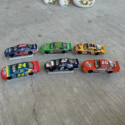 NASCAR Lote De 6 Vintage 2000 Hasbro Toy Cars Tony Stewart Jeff Gordon Etc - LN - Imagem 1 de 4