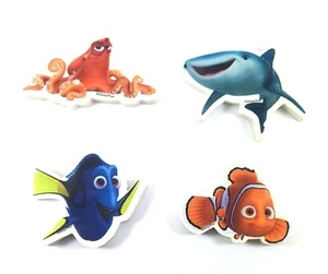 FINDING DORY 4 Erasers Dory Nemo Destiny & Hank SUELTO - Imagen 1 de 1