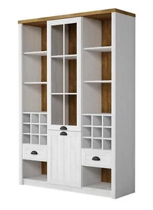 Vitrinen Glas Bar Schrank Haus Bücher Schränke Wand Regal Holz Vitrine Möbel xxl - Bild 1 von 2