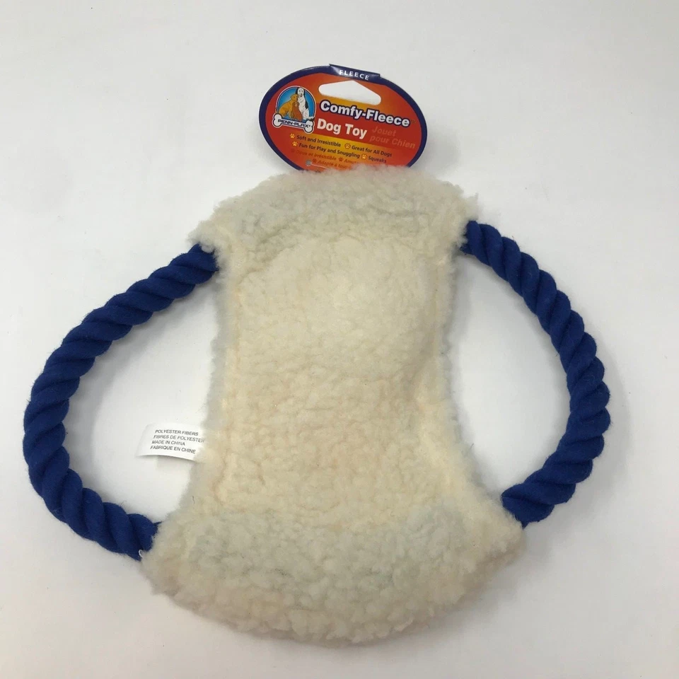 Juguete de disco de cuerda de vellón cómodo para perros Dog Life 10 pulgadas chirriante nuevo con etiquetas Foto 1 de 1