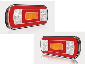 KIT Luci Posteriori a LED per Rimorchio, Roulotte, Portabici, Barca - Impermeabile - Foto 1 di 6