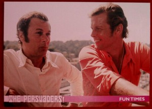 THE PERSUADERS! - Card #31 - FUN TIMES - Roger Moore & Tony Curtis