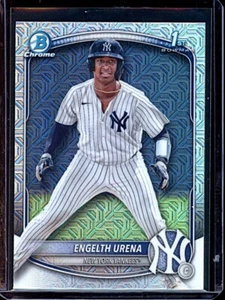 2025 Bowman Chrome #BCP16 Engelth Urena Mega Mojo Refractor Rookie - Picture 1 of 2