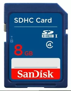 SanDisk 8GB Class4 SD SDHC SDSDB-8192 C4 Blue Memory Card Standard - Bild 1 von 1