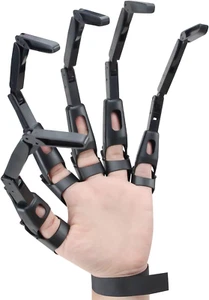Halloween Articulated Fingers Halloween Extension Gloves Skeleton Hands 3D Print - Picture 1 of 12