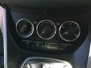 For Ford Focus mk3 11-16 Chrome Heater Rings Dashboard Alloy Surrounds x3 - Picture 1 of 8