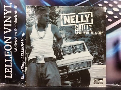 Nelly Grillz Ft Paul Wall, Ali 12" Single Vinyl Record MCST40453 Hip Hop Rap 00s Foto 1 de 4