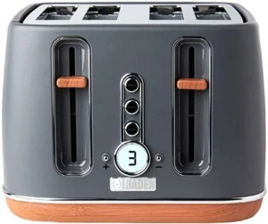 Haden Dorchester Pebble Grey 4 Slice Toaster 201317 - Picture 1 of 7
