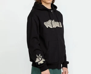 VOLCOM ENT Men's Zip Hoodie - Black - Large - NWT - Picture 1 of 5