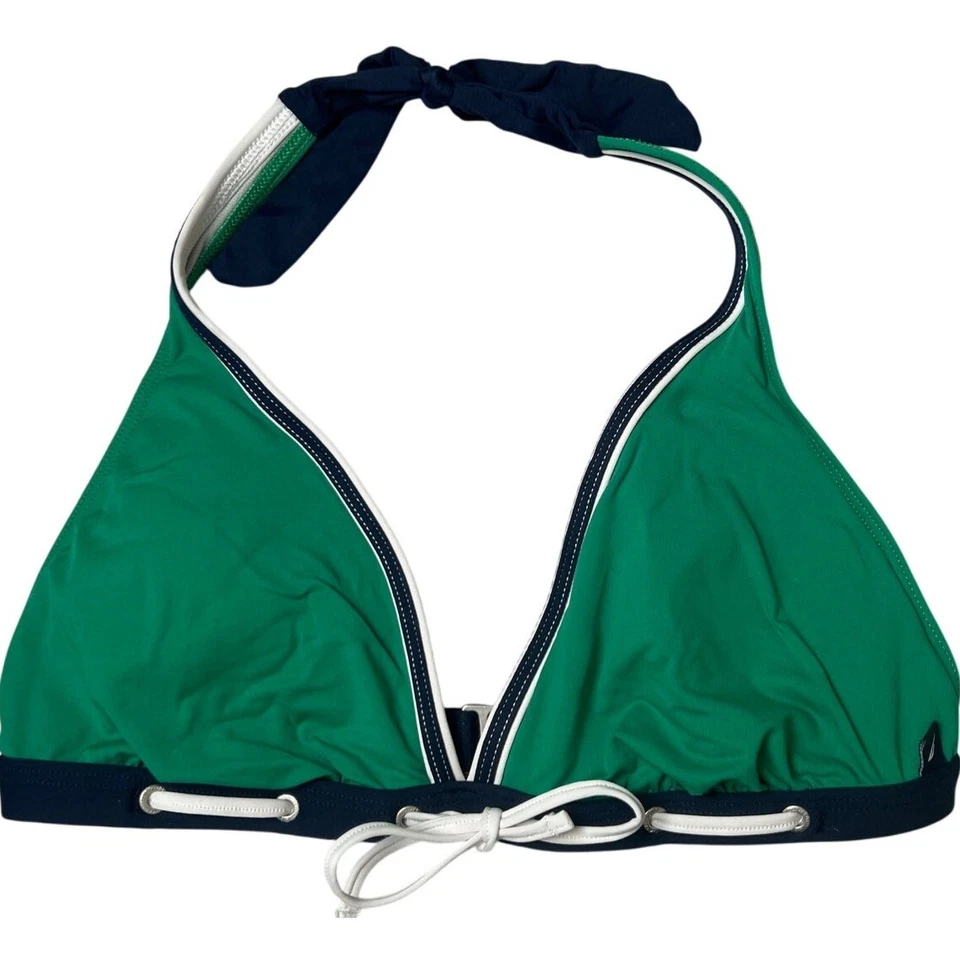 Top de natación Nautica para mujer con corbata frontal ligeramente forrado‎ talla 8 Foto 1 de 4