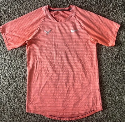 Nike Rafa Slam Shirt Mens XS Aeroreact Slam Tennis Top Short Sleeve CI9152 854 - Image 1 of 4