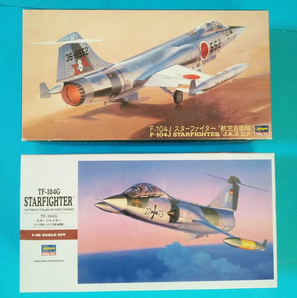 Lotto F-104J PT18 e TF-104G PT40 1:48 Hasegawa - Immagine 1 di 4