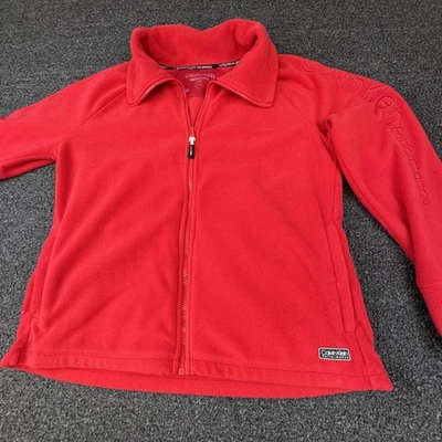 Chaqueta Calvin Klein Performance Mujer Grande Cremallera Completa Polar Bordada Cálida Foto 1 de 4