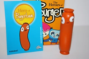 Kidrobot 2008 Salchicha los héroes de Burgertown Jon Burgerman arte de diseñador - Imagen 1 de 3