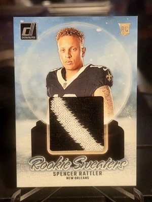 Spencer Rattler Rookie Sweaters Donruss 2024 New Orlean Saints RHS-SRA - Image 1 of 2