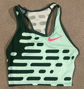 Nike Pro Elite Track Crop Top Green Made In USA Womens Size XS DR5052-341 - Picture 1 of 6