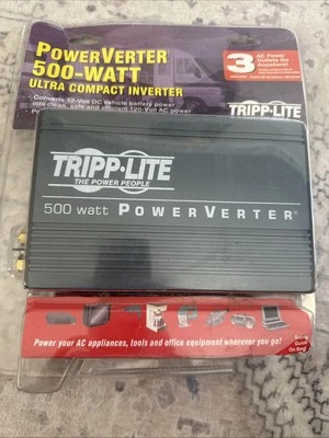 TRIPP LITE 500 WATT POWER VERTER ULTRA COMPACT INVERTER New Old Stock - Image 1 of 3