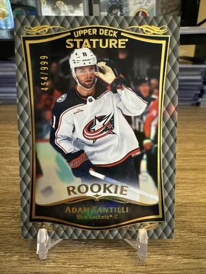2023-24 Upper Deck Stature Adam Fantilli Rookie /999 #48 Blue Jackets - Image 1 of 2