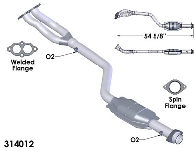 Catalytic Converter for 1992 BMW 318i - Image 1 of 2