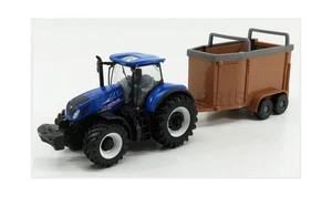 Burago BU31656-525611 New Holland - T7.315 Tractor + Livestock Forwarder - Blue - Picture 1 of 2
