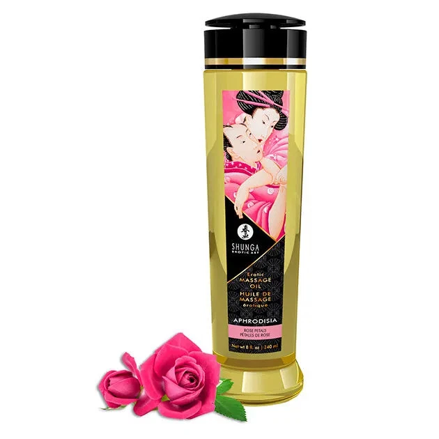 Huile de Massage À la Rose par Shunga