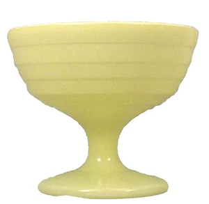 Hazel Atlas Moderntone Platonite Sherbet Yellow Glass Vintage - Picture 1 of 2