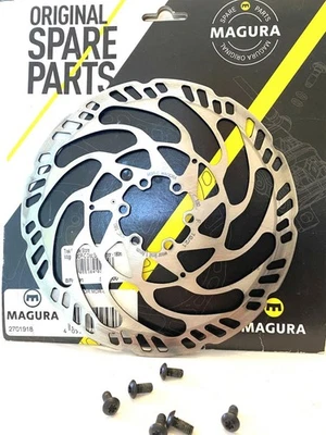 Nuevo rotor de freno de disco Magura MDR-C 180 mm 6 pernos eBike optimizado plateado Foto 1 de 4