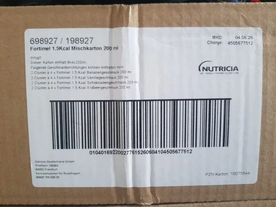 NUTRICIA FORTIMEL 1.5 kcal Mischkarton 32X200 ML PZN 19075644 MHD 06/2026