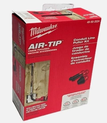 Kit extractor de línea de conducto Milwaukee AIR-TIP para aspiradoras húmedas/secas 49-90-2024 NUEVO Foto 1 de 1