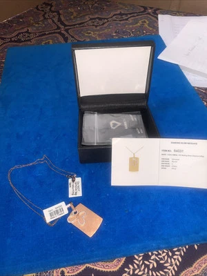 Collar Gemas TV Diamante Plata 925 Con Colgante Mariposa  Foto 1 de 4