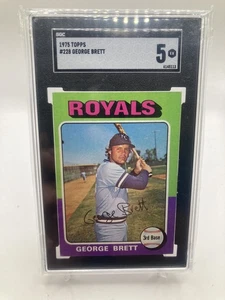 George Brett 1975 Topps #228 RC Rookie SGC 5 - Imagen 1 de 1