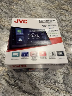 "Receptor multimedia digital automático JVC KW-M785BW 6,8"" inalámbrico CarPlay Android" Foto 1 de 2