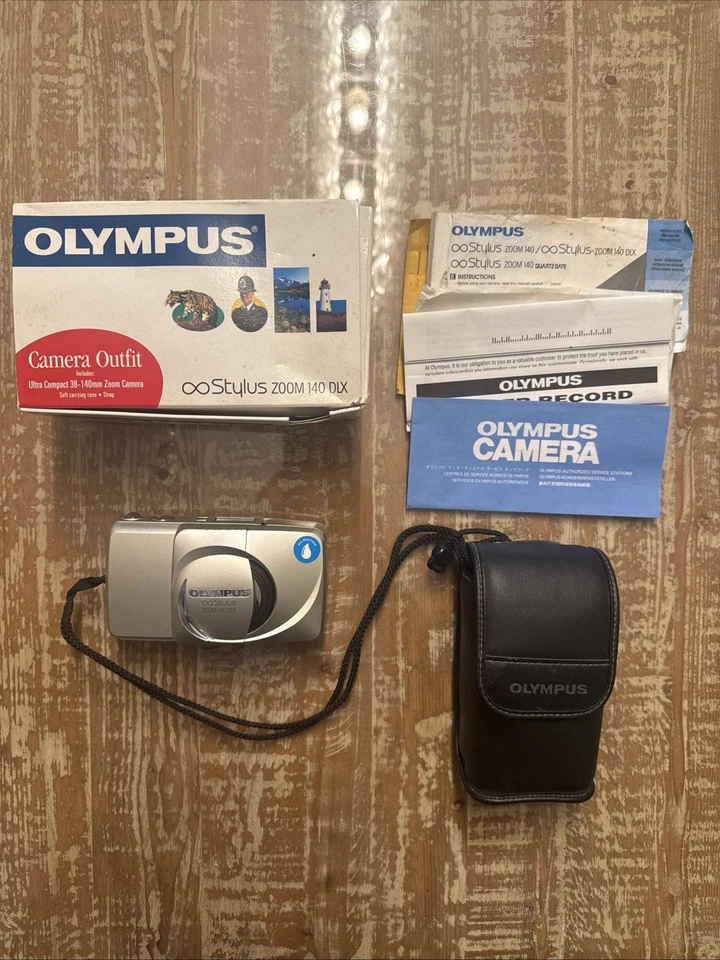 Câmera de Filme Olympus Infinity Stylus Zoom 140 DLX com Lente 38-140mm Testada Funciona - Imagem 1 de 4