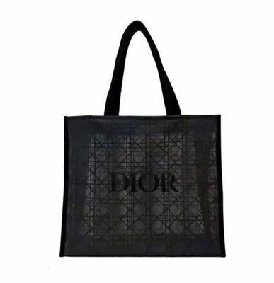 Dior Black Mesh Tote Bag + Free Beauty Sample - Image 1 of 3
