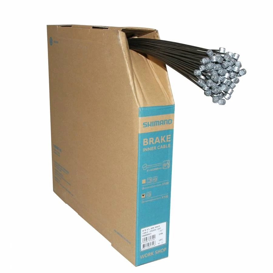 Shimano mountain bike brake cable 1.6mm 2.05m (sold by box of 100) - Image 1 of 1