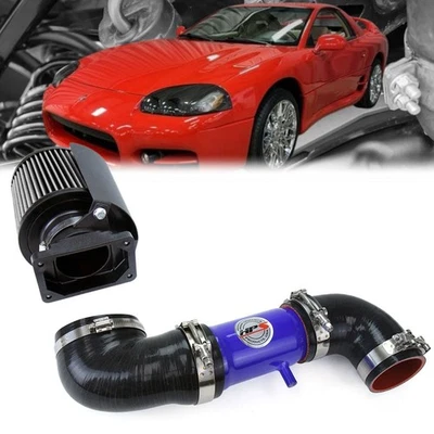 Kit de admisión de aire HPS Blue Shortram + escudo térmico + filtro para 91-99 Mitsubishi 3000GT Foto 1 de 2
