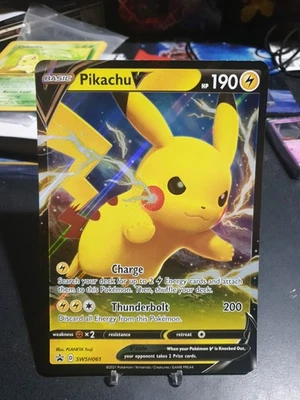 Pikachu V SWSH061 Jumbo Cards Holo - Image 1 of 2